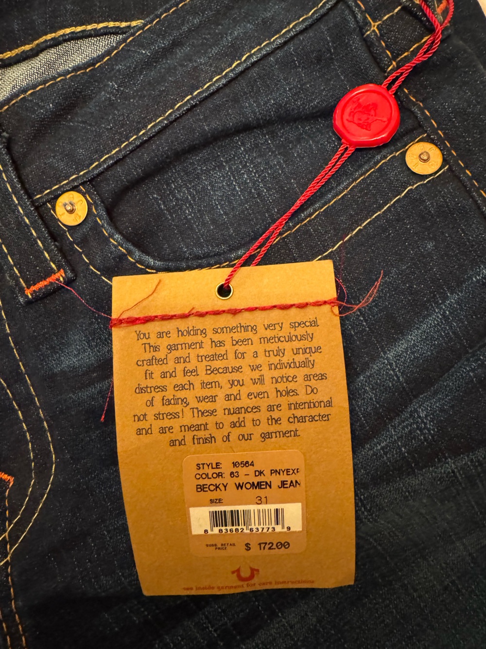 Vintage True Religion "World Tour" Becky Women’s Jeans - Picture 10 of 11